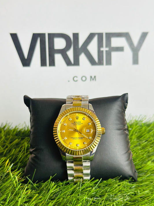 Prestige Dual-Tone Watch — Diamond Accents & Presidential Bracelet