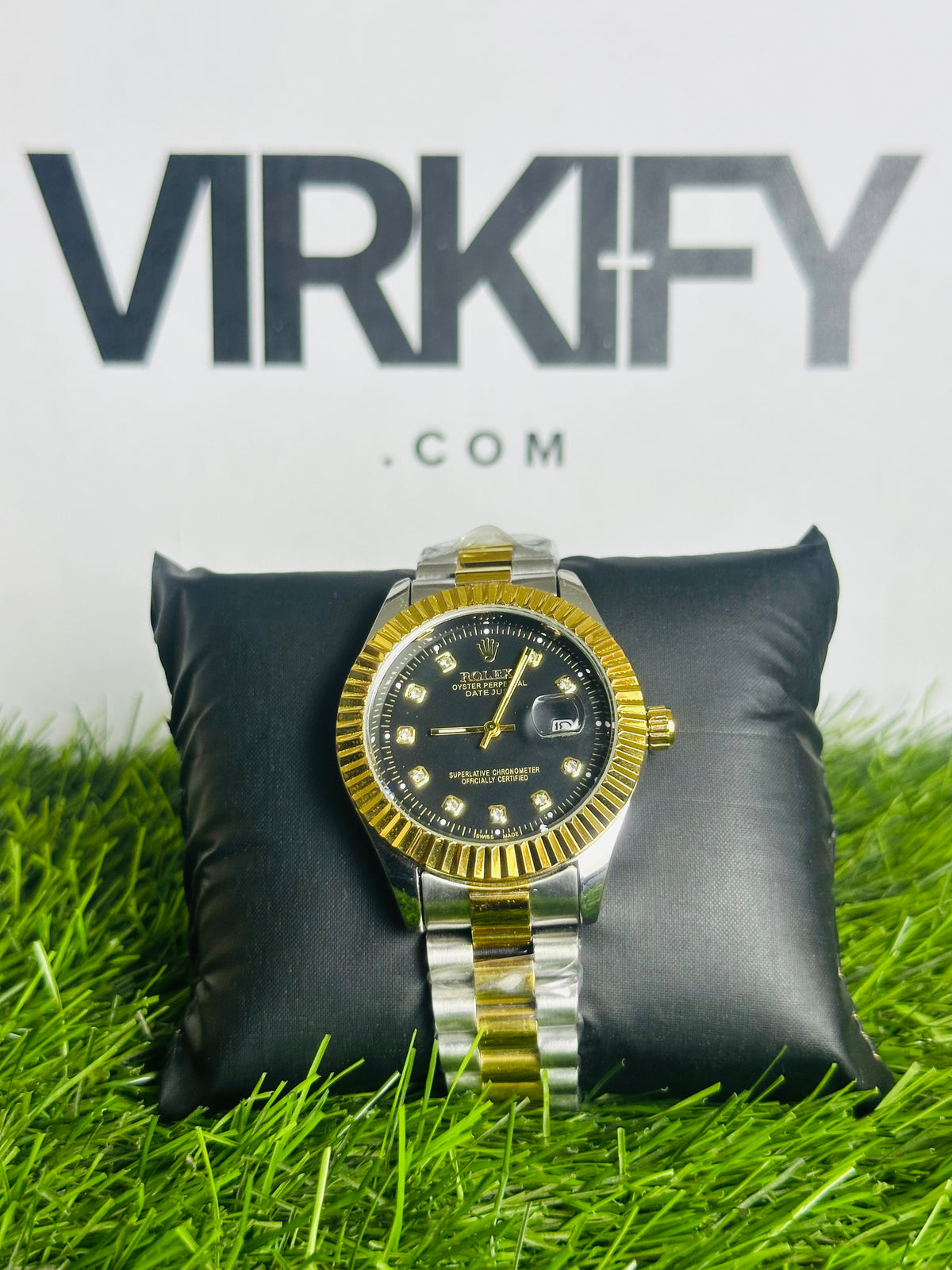 Prestige Dual-Tone Watch — Diamond Accents & Presidential Bracelet