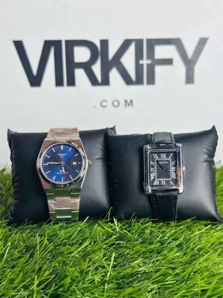 Duo Watch Flash Bundle: PRX 1583 Steel + Old Money Classic