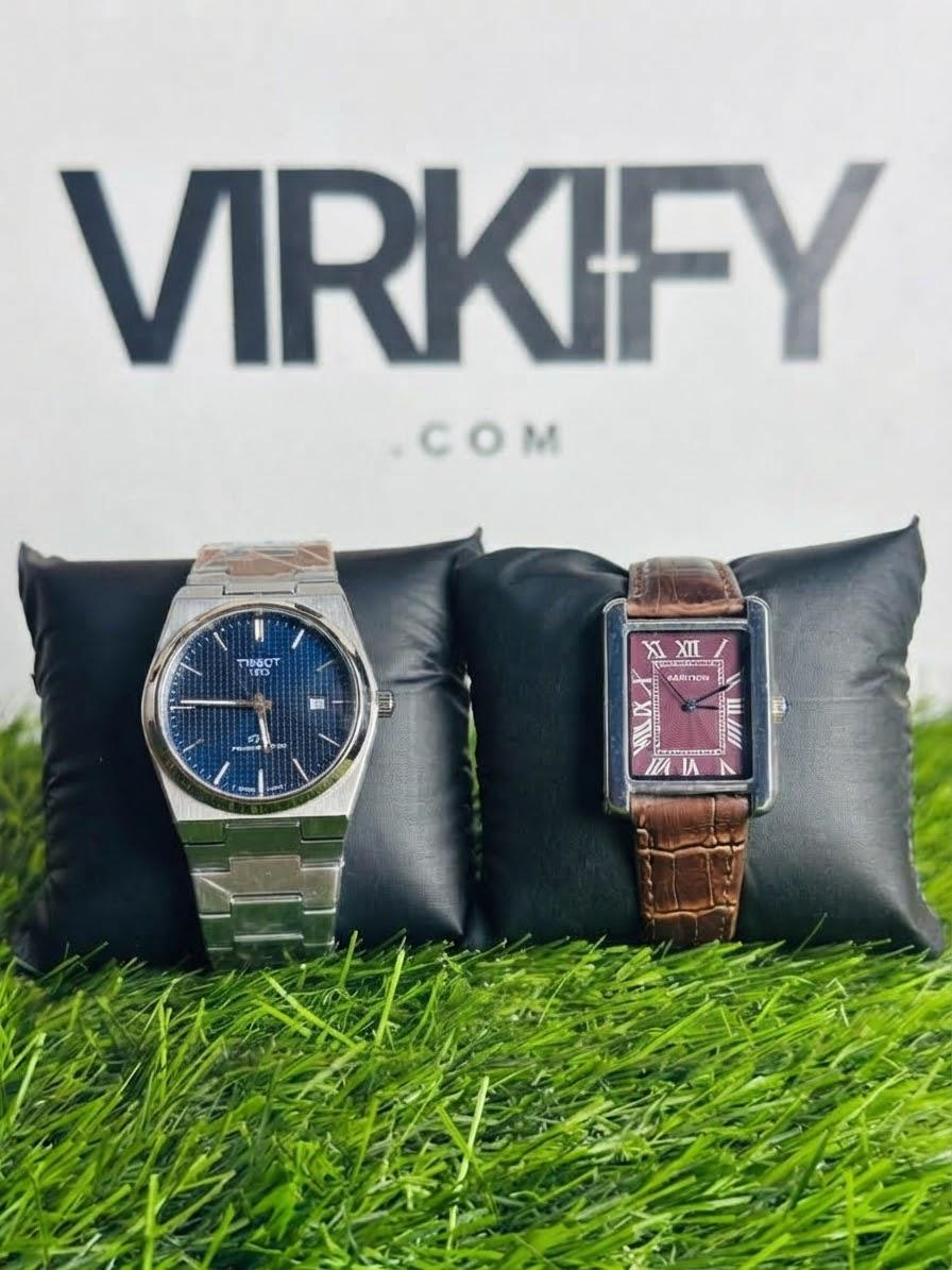 Duo Watch Flash Bundle: PRX 1583 Steel + Old Money Classic